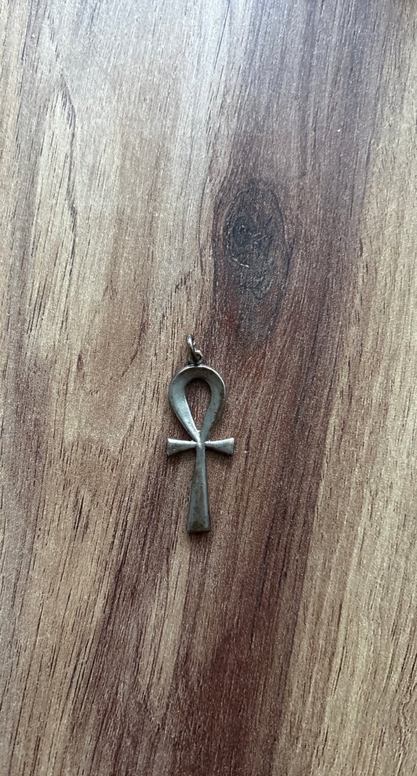 Bohem Tarzı Kahverengi Antik Kolye Ucu - Görsel 2