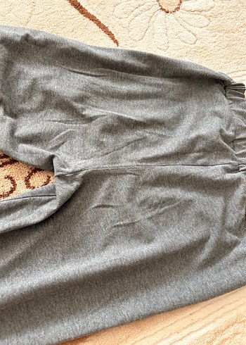 Düğmeli Gri Hamile Eşofman Altı - Görsel 3