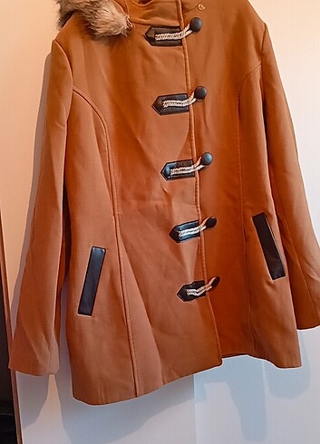 xl Beden camel Renk Hardal sarisi mont