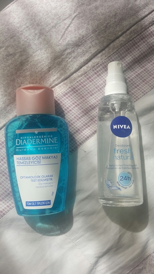 diadirmine göz temizleme/Nivea sprey