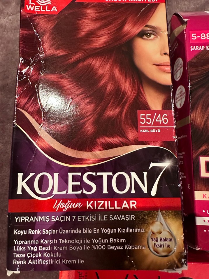Şarap Kızılı Kalıcı Saç Boyası - Görsel 2