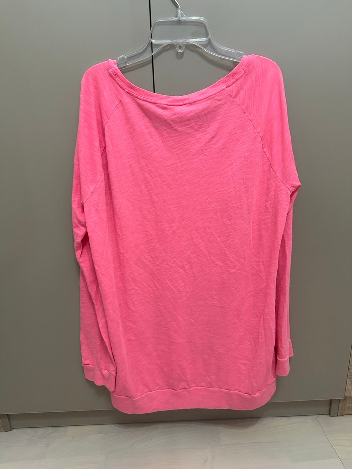 ORJİNAL Victorias Secret PINK pembe uzun kollu sweat  L - Görsel 3