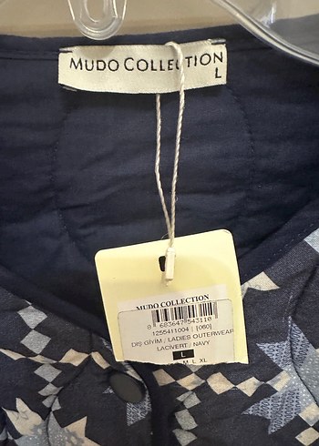 Mudo Collection Lacivert Desenli Kapitone Ceket L (Kusurlu) - Görsel 2