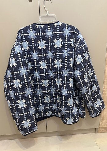 Mudo Collection Lacivert Desenli Kapitone Ceket L (Kusurlu) - Görsel 3