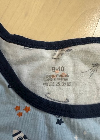 Mavi Desenli Çocuk Atlet - Görsel 2