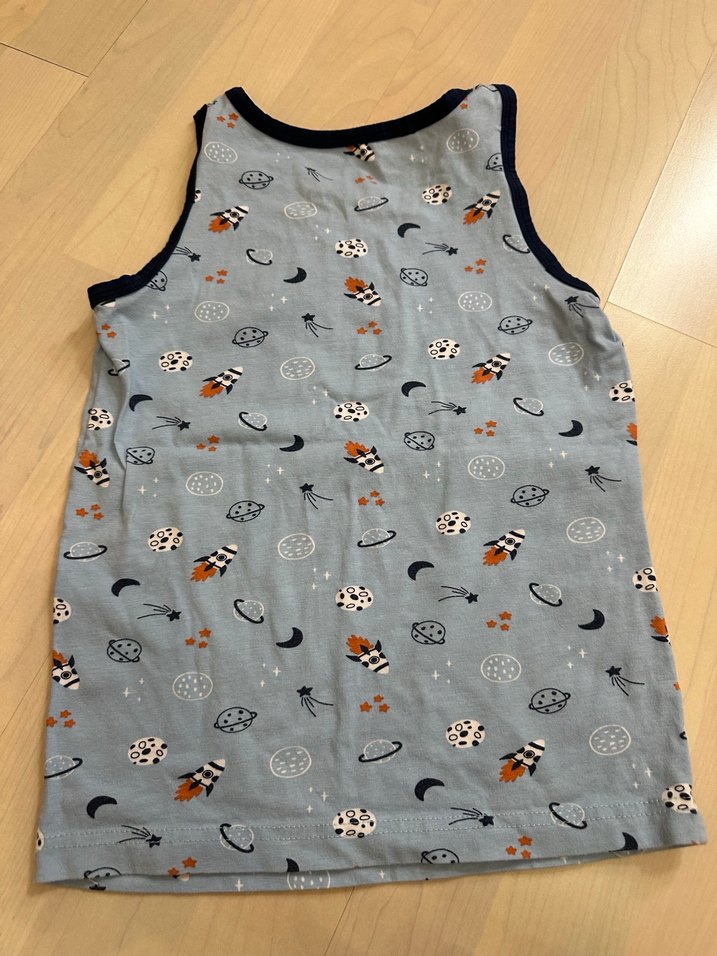 Mavi Desenli Çocuk Atlet - Görsel 3