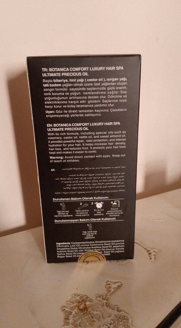 Botanica Comfort Ultimate Precious Oil Saç Bakım Yağı - Görsel 2