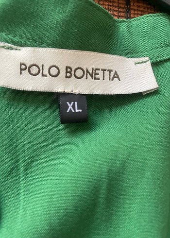 Yeşil V Yaka Düğmeli Kadın Gömlek - Görsel 3