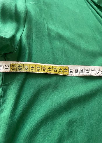 Yeşil V Yaka Düğmeli Kadın Gömlek - Görsel 4