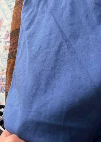 Mavi pamuklu gömlek - Görsel 5