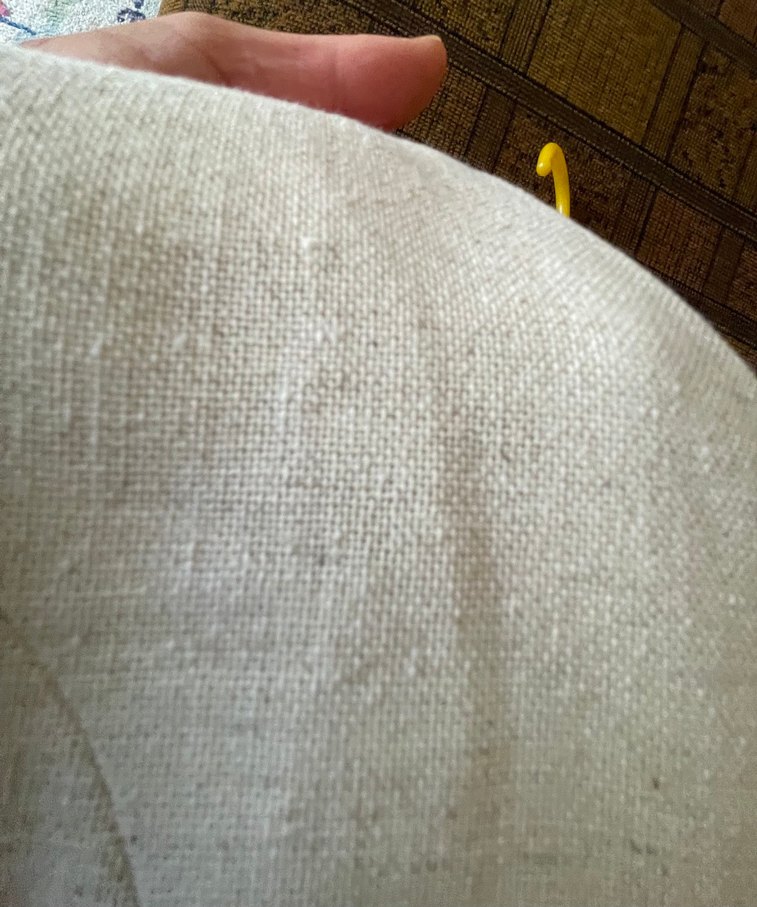 Düğmeli Keten Beyaz Kolsuz Yelek - Görsel 5