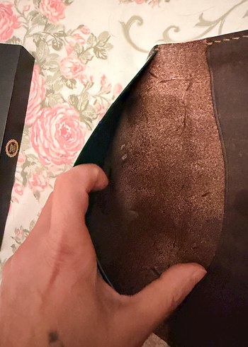 Kahverengi Deri Kadın Cüzdanı - Görsel 6