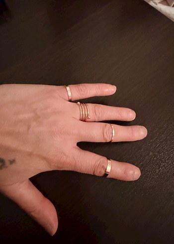 Minimalist Beyaz Boncuklu Kadın Yüzük - Görsel 6