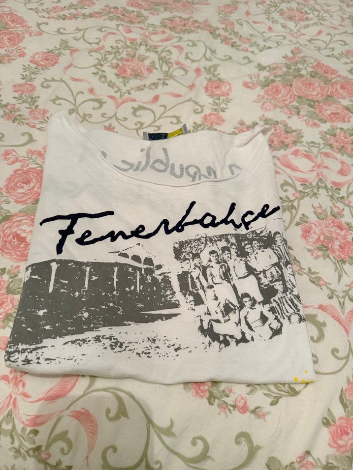 Beyaz Baskılı Kız Tişörtü - Görsel 2