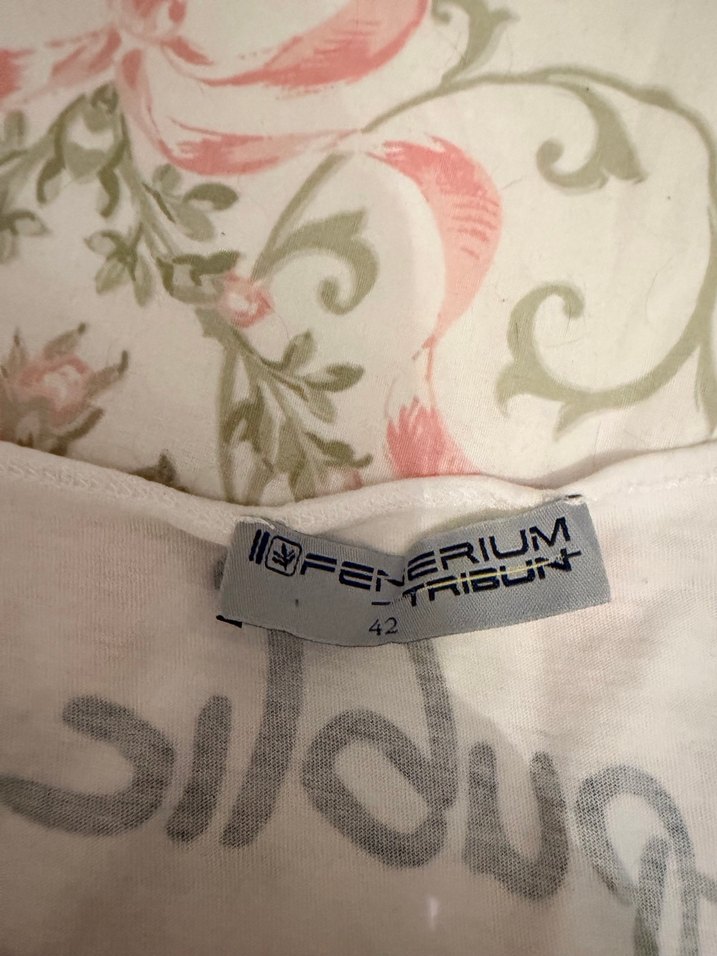 Beyaz Baskılı Kız Tişörtü - Görsel 5