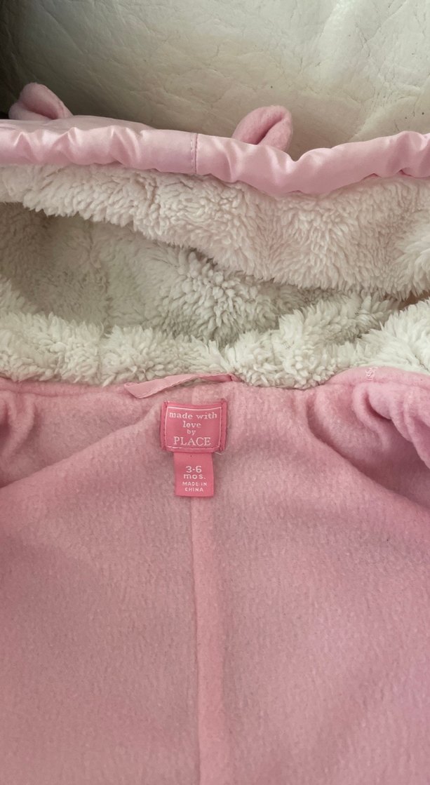 Pembe Kürklü Bebek Kız Kayak Tulumu 3-6 - Görsel 3