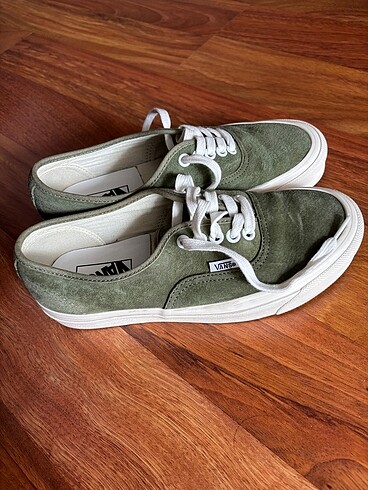 Kadın süet yeşil vans