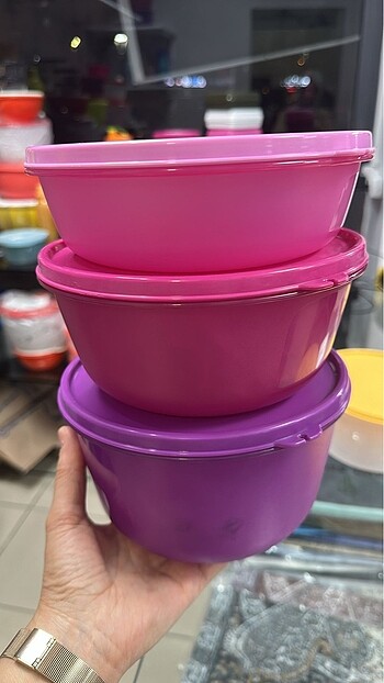 Tupperware Mucize Şekerler 3?lü saklama kabı