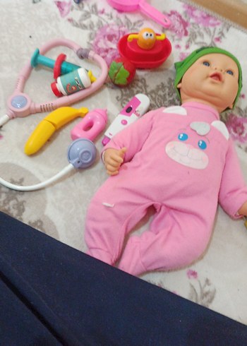  Beden Pembe Bebek Oyuncak Seti