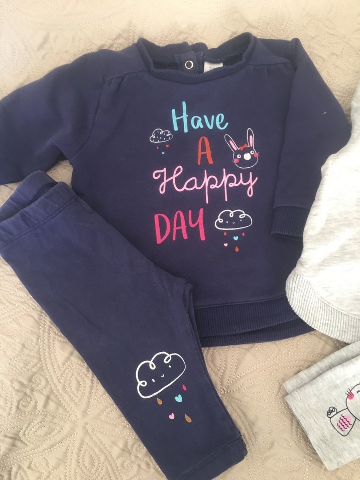 Uzun Kollu, Baskılı kız Bebek Takımı - Görsel 2