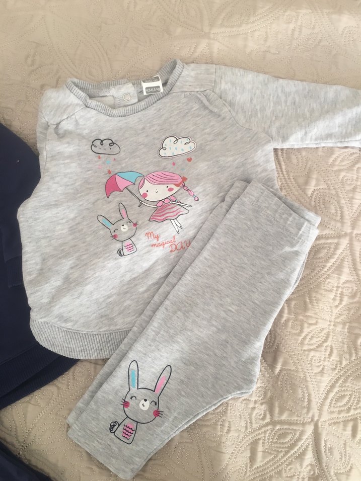 Uzun Kollu, Baskılı kız Bebek Takımı - Görsel 3