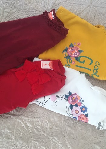 Kız bebek 3-6 ay uzun kollu tişört - Görsel 3