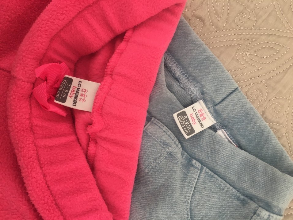 Pembe-gri Kız Tayt - Görsel 3