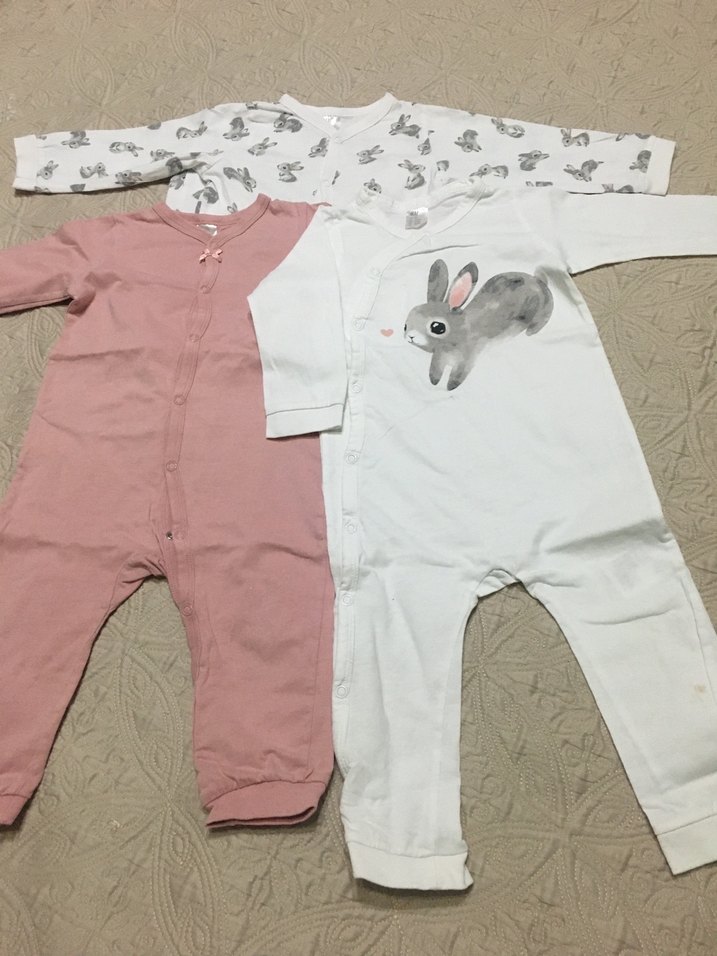 Kız Çocuk Uzun Kollu Pamuklu tulum - Görsel 4