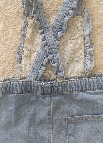 Kız çocuk kot tulum - Görsel 4