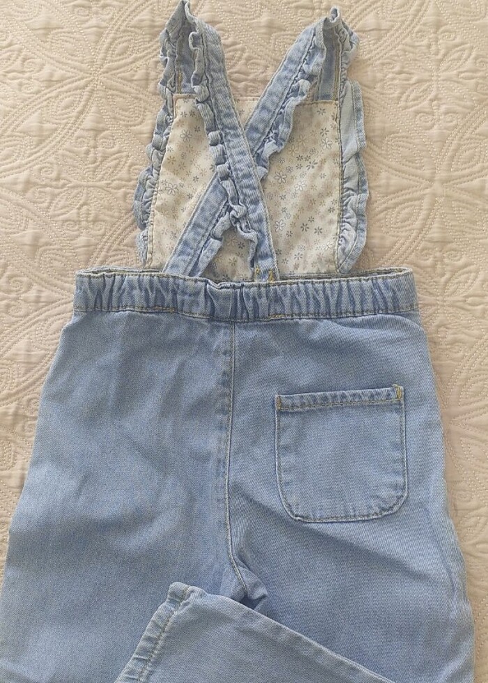 Kız çocuk kot tulum - Görsel 3