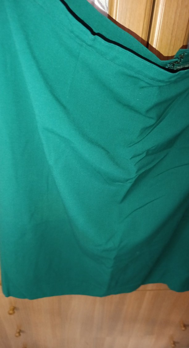 Yeşil Midi Drapeli Kadın Etek özel sıkım bel olcu 46 - Görsel 2