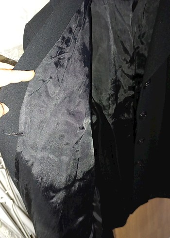 Düğmeli Siyah bayan Takım Ceketi ozel tasarım - Görsel 7