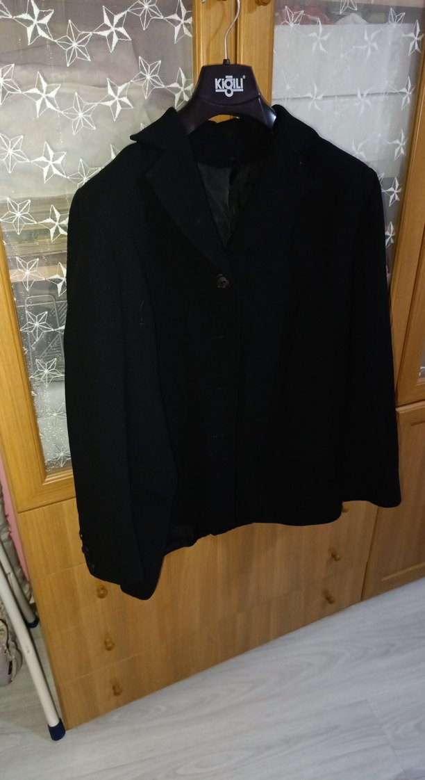 Düğmeli Siyah bayan Takım Ceketi ozel tasarım - Görsel 5