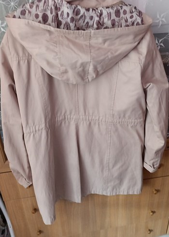 Bej Düğmeli Rahat Kadın Ceket - Görsel 4