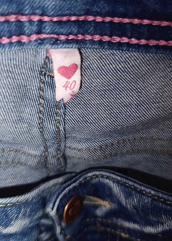 Mavi Bol Kesim Kadın Kot Pantolon bel olcu 44 - Görsel 3