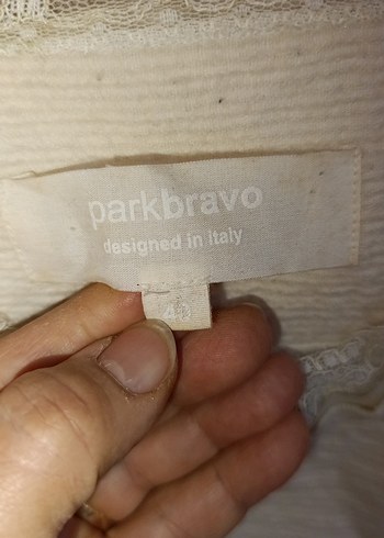 Düğmeli Keten Kadın Ceket Beyaz - Görsel 5