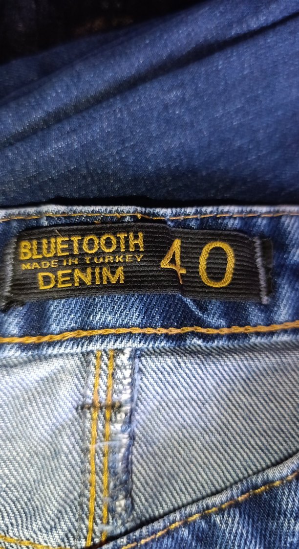 Mavi Bol Kesim Midi Kot Pantolon ne olcu 80 cm - Görsel 4