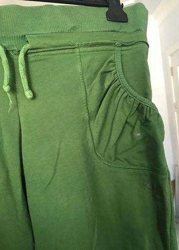 Beli Bağcıklı Haki Hamile Şortu - Görsel 2