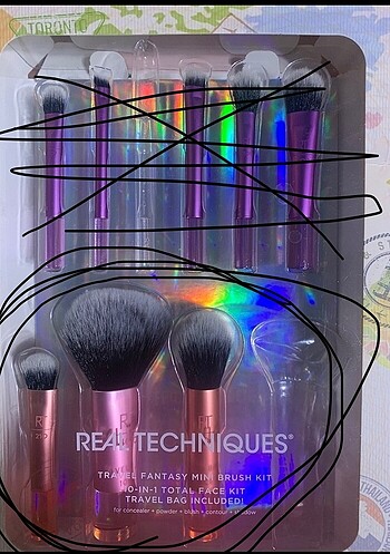 Real Techniques 3 lü fırça