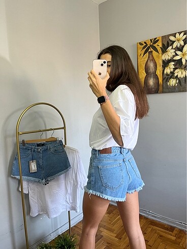 BSL FASHION BSL Mini Kot Şort