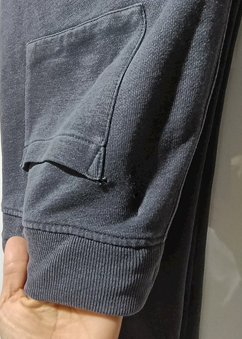 Fermuarlı Gri Eşofman - Görsel 6