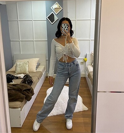 Vatkalı straight jean