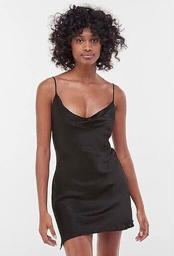 Bershka Saten mini elbise