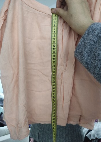 Somon rengi  Askılı Kadın Bluz - Görsel 3