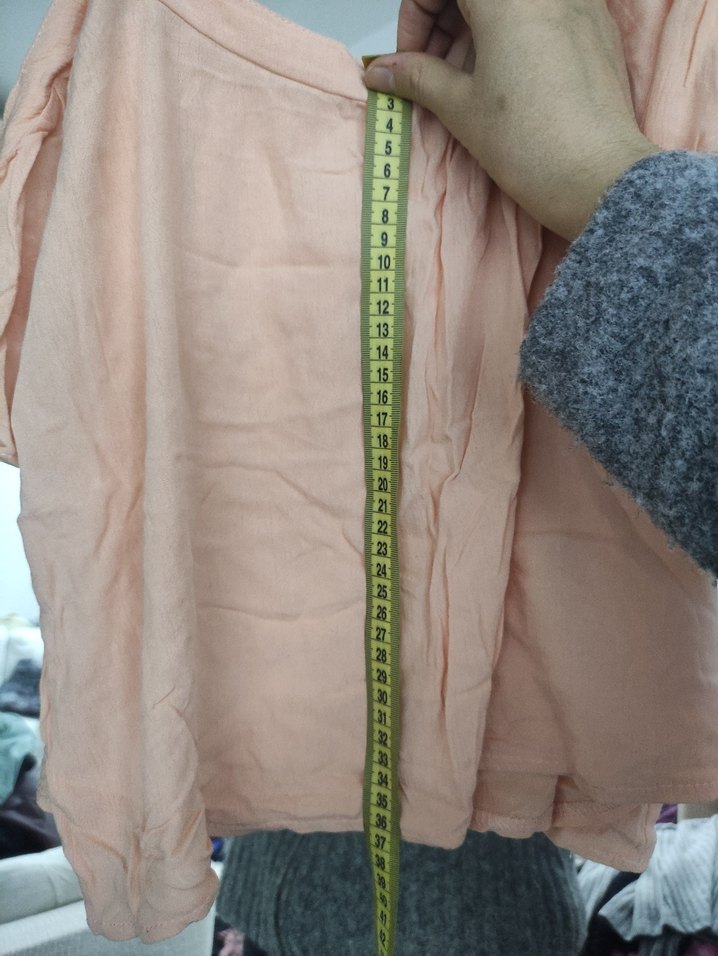 Somon rengi  Askılı Kadın Bluz - Görsel 3