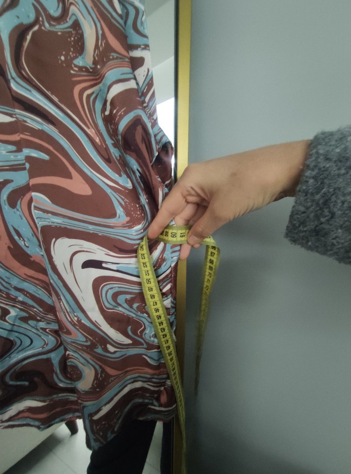 Kadın Çok Renkli Uzun Kollu Salaş Gömlek - Görsel 2