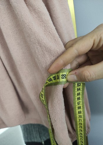 Kadın kiremit rengi ve pudra pileli  bluz - Görsel 4