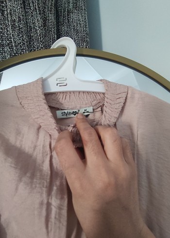 Bej Fırfırlı Uzun Kollu Elbise - Görsel 2