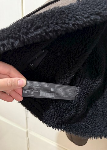 l Beden kahverengi Renk Mango suni kürk astarlı kısa ceket