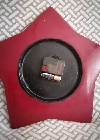 Beden bordo Renk Alman Bordo Yıldız Duvar Saati